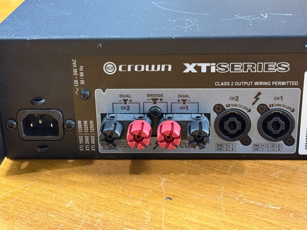 Crown Pro XTI2002 2000W Professional Power Amplifier Amp, Advanced DSP