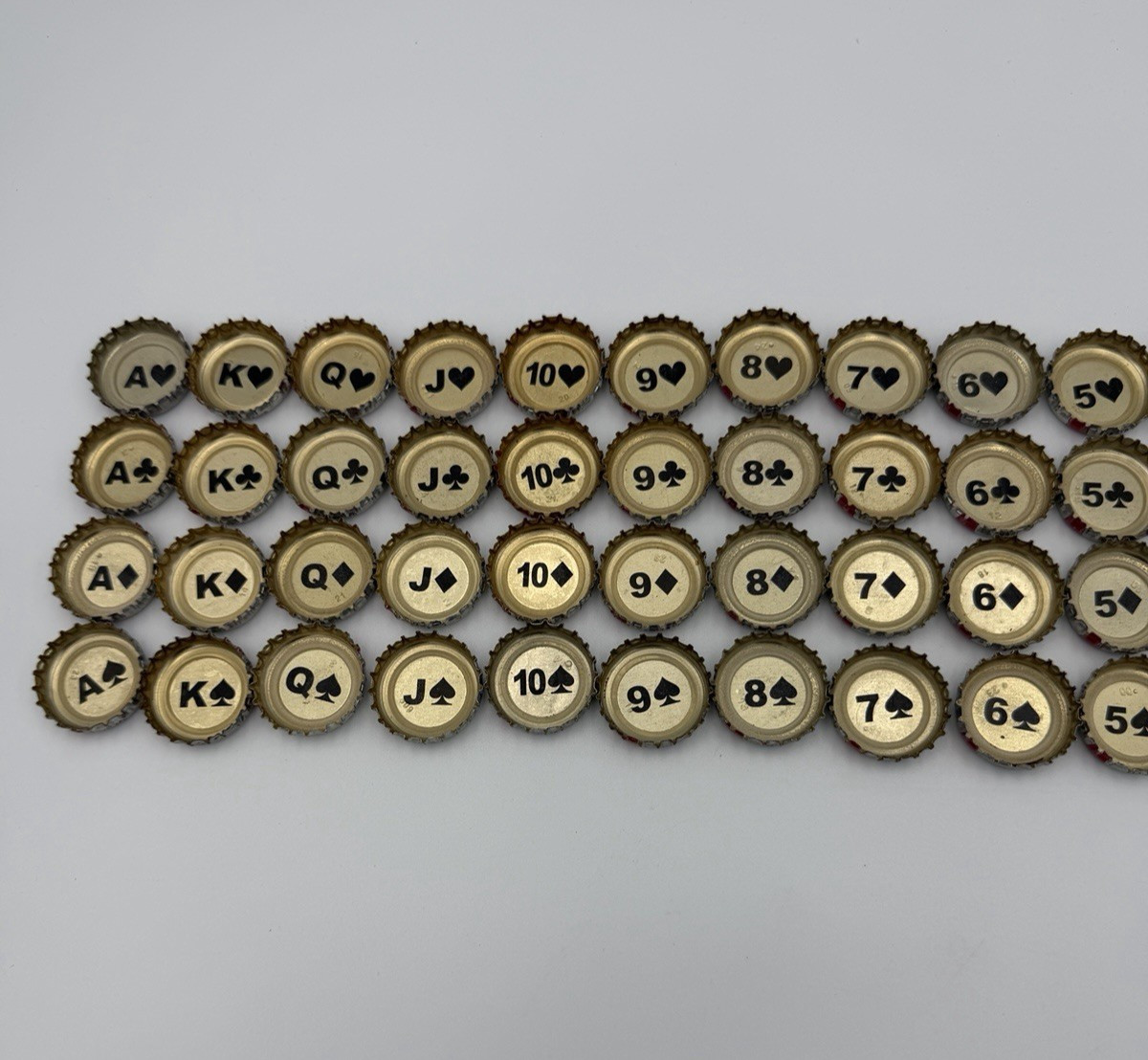 Full Deck Pabst Blue Ribbon Bottle Caps 52 Caps Discontinued! PBR Full Set