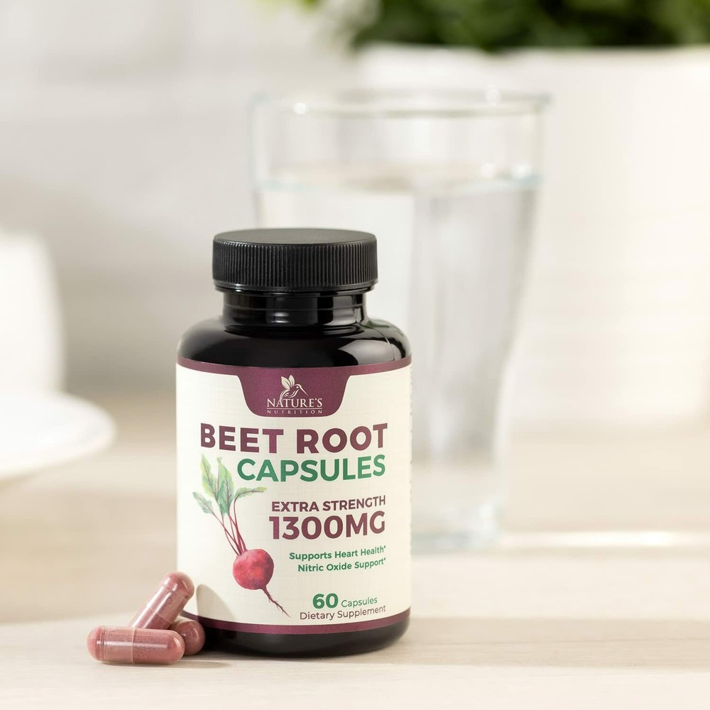 Beet Root Capsules 1300mg Beetroot Powder Extract