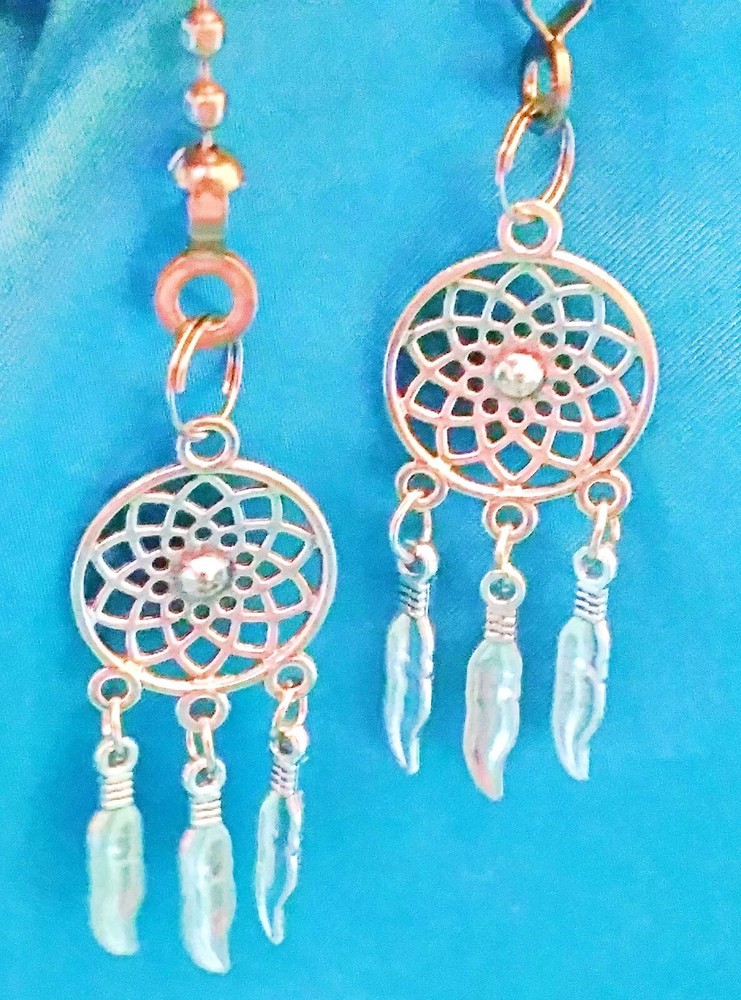 Set of Two ~ Dream Catcher Small Metal ~ Ceiling Fan Pulls