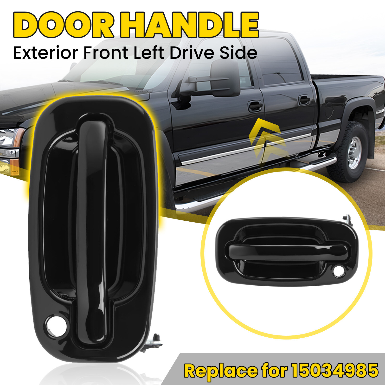 New Front Driver Side Exterior Door Handle For Silverado Sierra 1999-2006