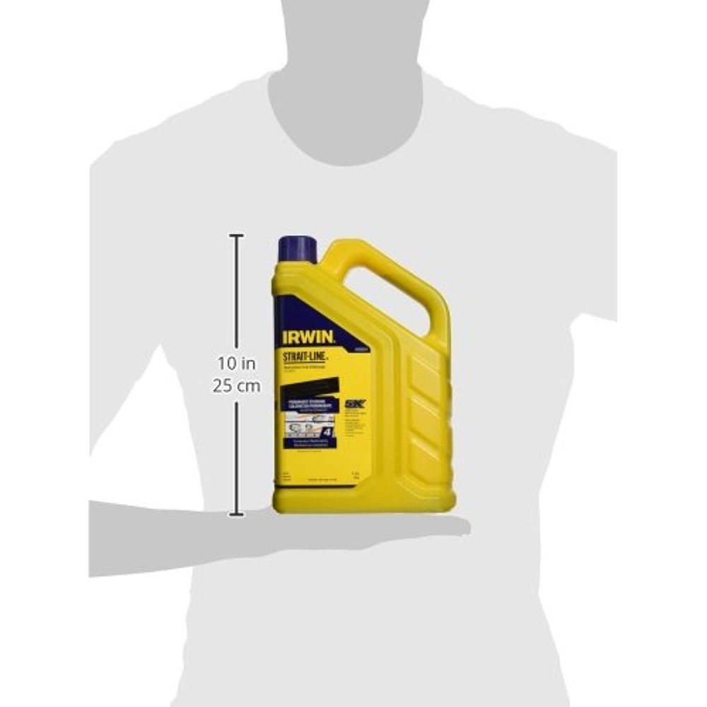 IRWIN Tools STRAIT-LINE Permanent Staining Marking Chalk, Indigo Blue, 4pound