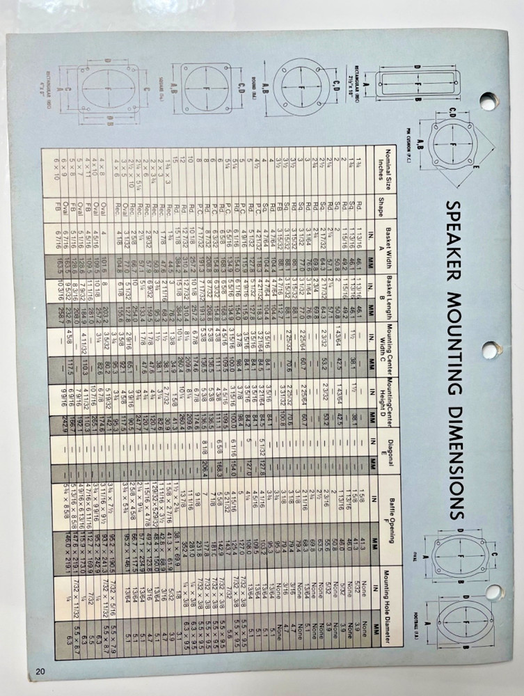 1978 Oaktron Speakers Catalog