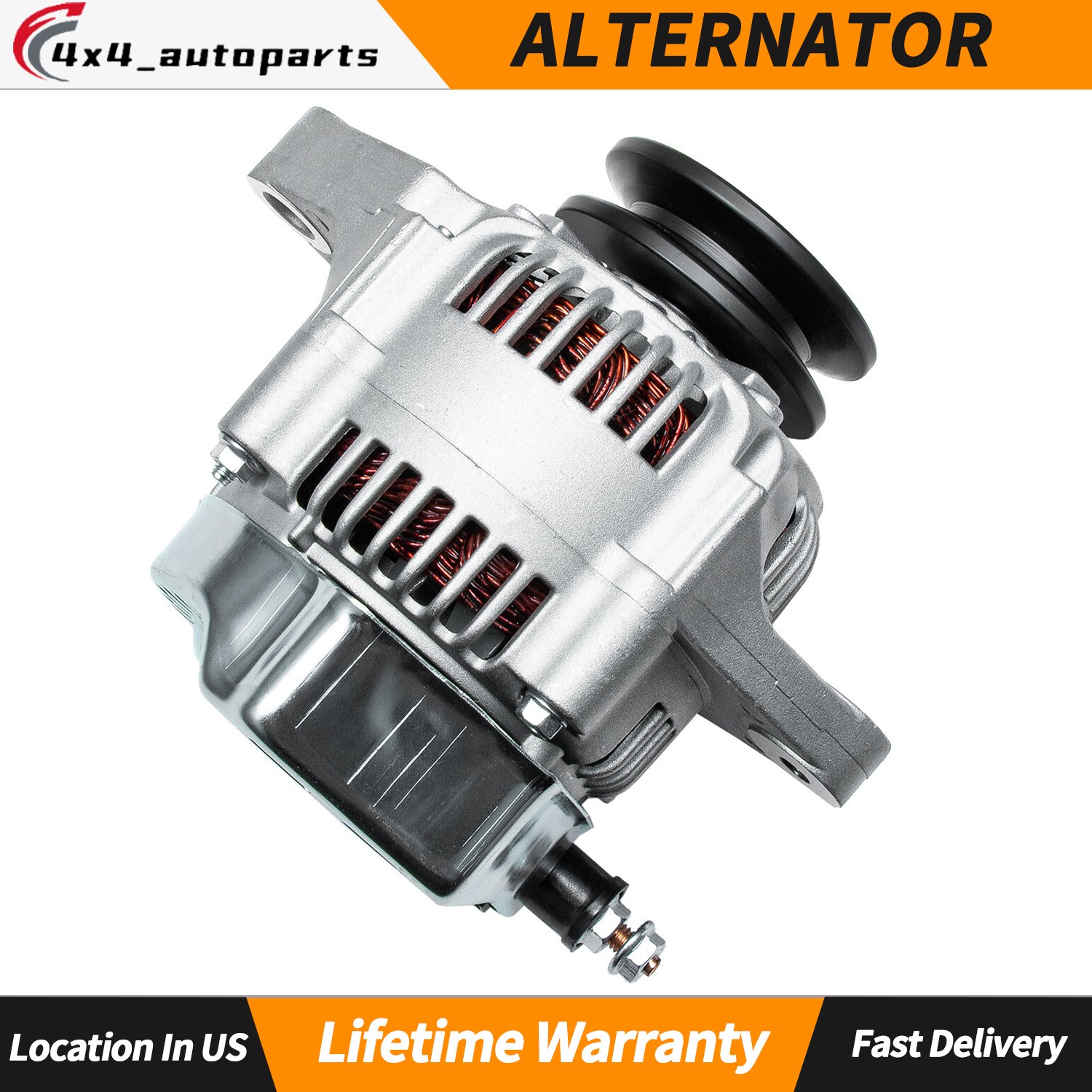 New 70 Amp Mini Alternator 1 Wire Hook Up for Street Rods Hot Rods Race Cars