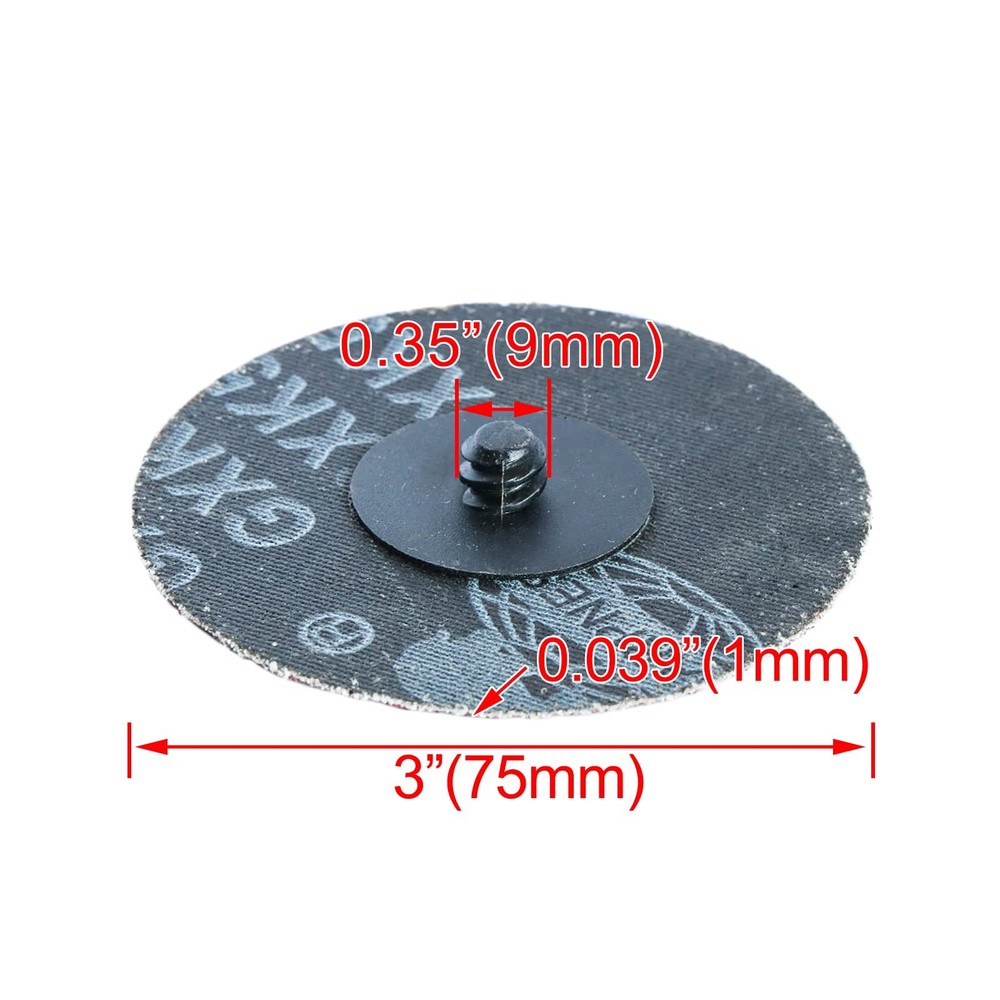 3 Inch Sanding Disc Roll Lock Rtype Sandpaper Quick Change Disc Grinding Pad Ab