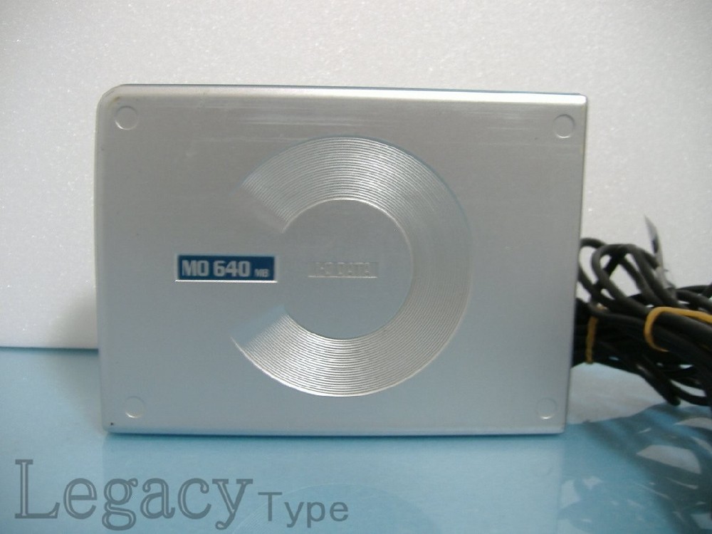 IODATA MOC2-U640H 640MB USB MO Drive External Optical Disk Drive Tested