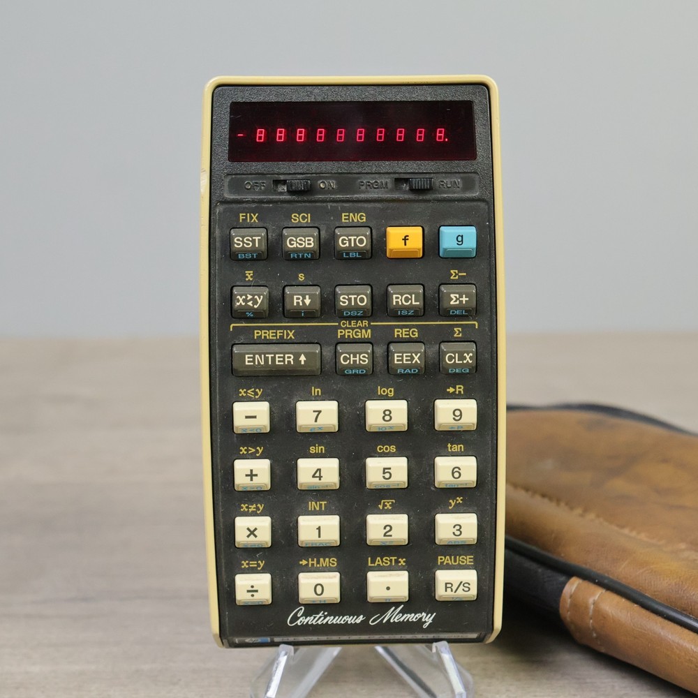 HP 29C Continuous Memory Programmable Scientific Calculator Case Battery Tested