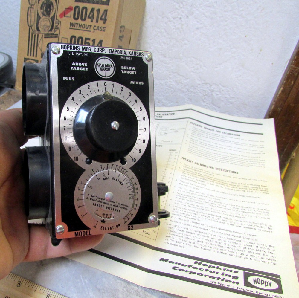 Vintage Hoppy camera Split image transit 00414 w/ box & paperwork, untested