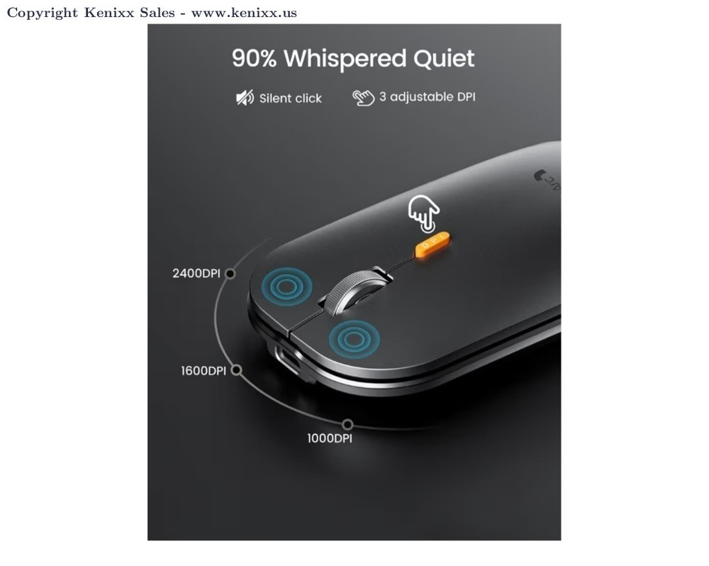 ProtoArc KM100-A Backlit Bluetooth Keyboard and Mouse Combo for Mac