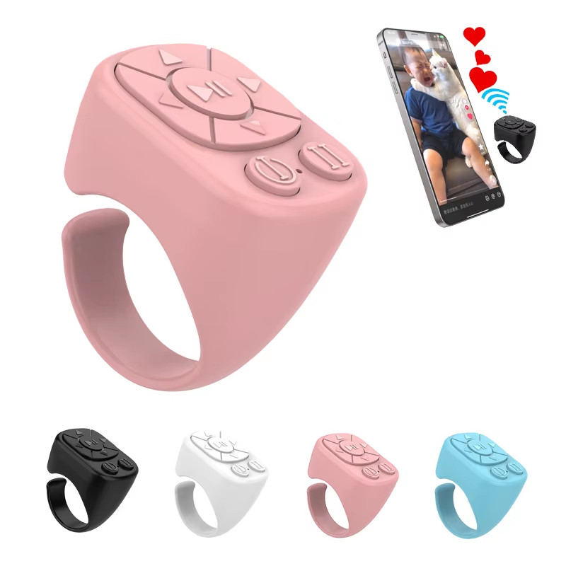 Tiktok Scrolling Ring Tiktok Remote Control Is Suitable for Iphone, Ipad Bluetoo