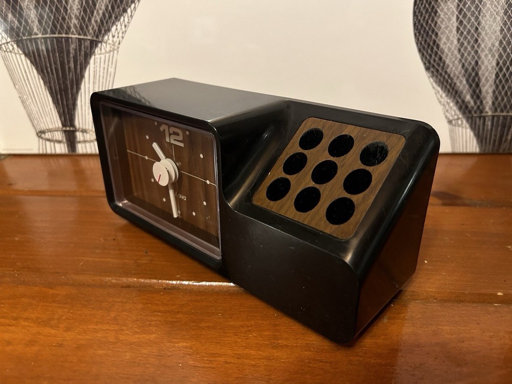 Bulova Mod Table Wall Clock Tech 1970s