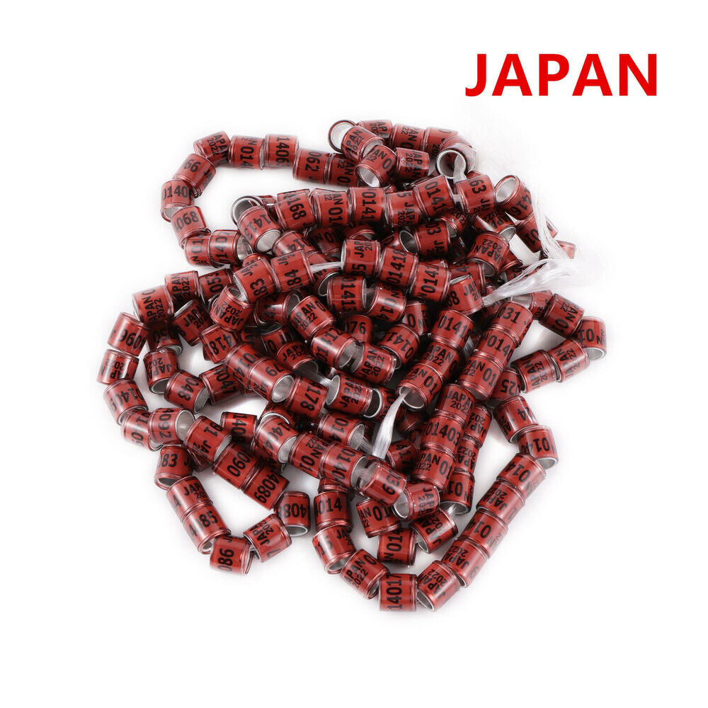 For 2023 Racing Multicolor Pigeon Rings Leg Bands ARPU Bird Foot Ring 8mm 100Pcs