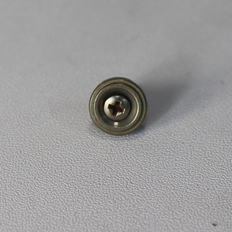 Aged Round String Tree Retainer Guide For 50s Stratocaster V3 - Nickel