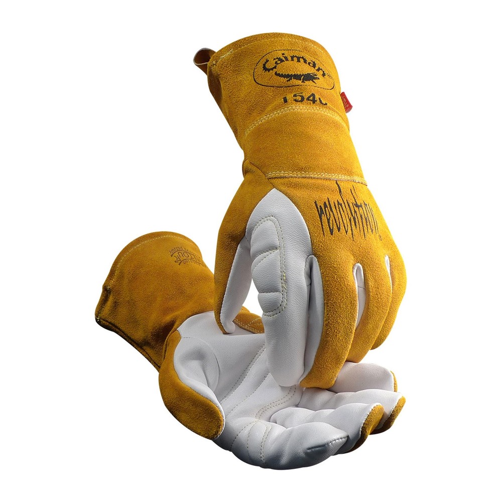 Premium Goat Grain TIG/Multi-Task Welding Gloves, Split Cowhide Back, 4-Inch ...