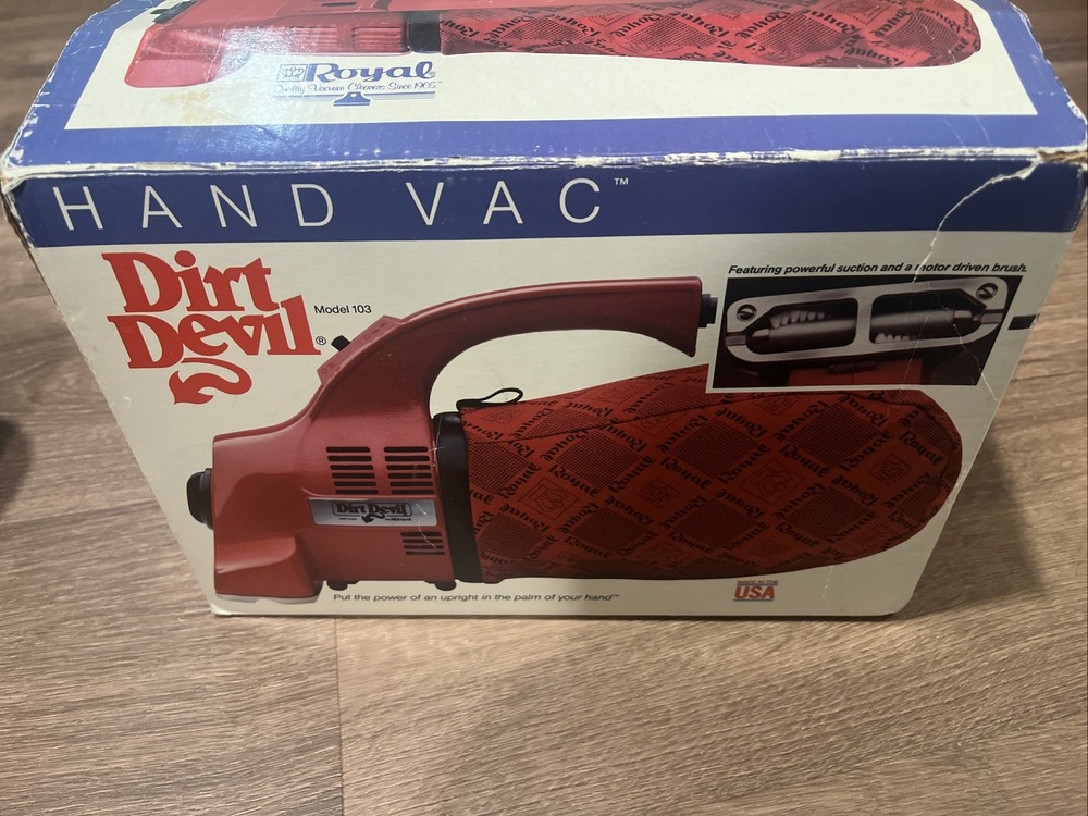Royal Dirt Devil Hand Vac Vacuum Cleaner Model 103 Tested
