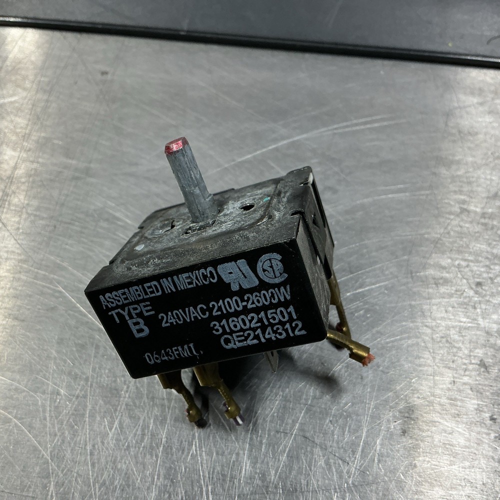 Frigidaire Range Burner Switch Part # 316021501 Type B