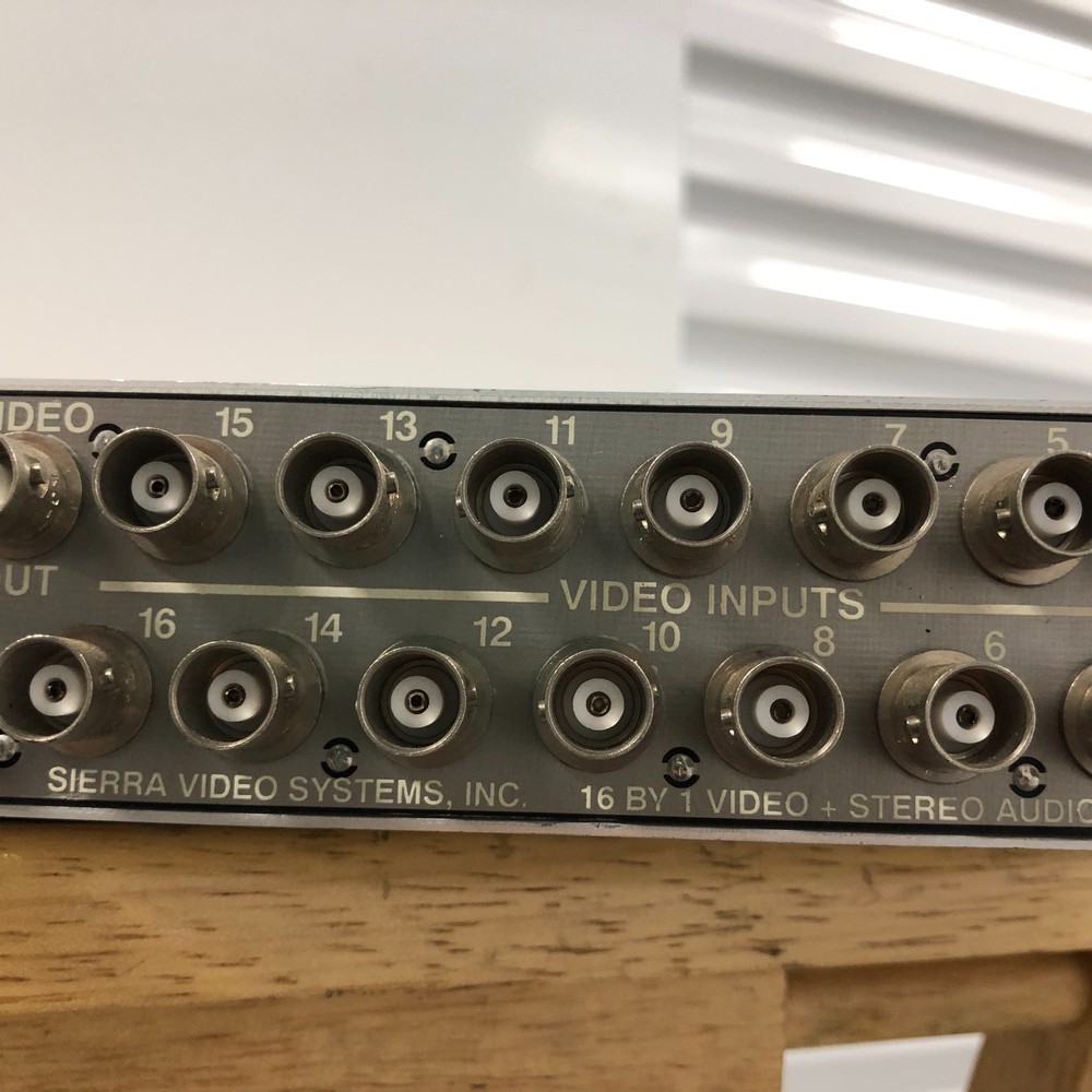Sierra Video Systems 16x16 Video Router Switcher Rackmount Unit - #E