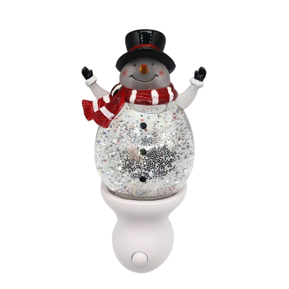 Swirling Snowman Night Light