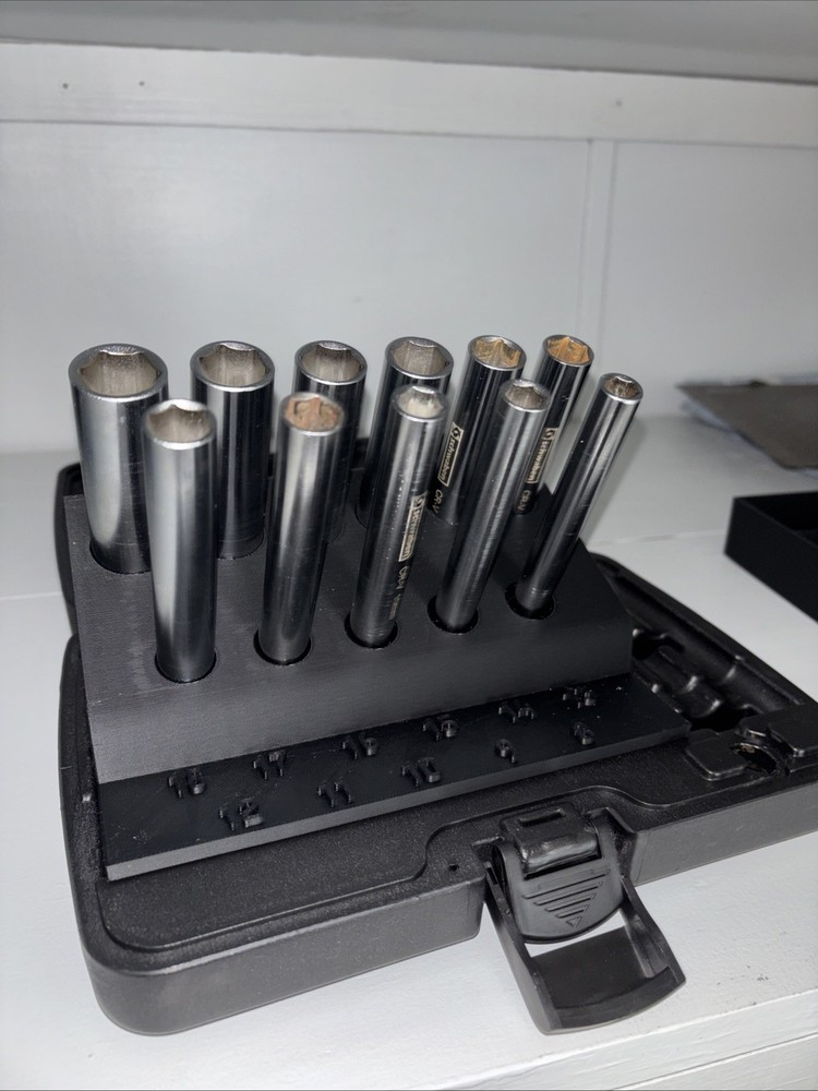 Schwaben Deep Metric Socket Set Organizer 3D Printed With Labels