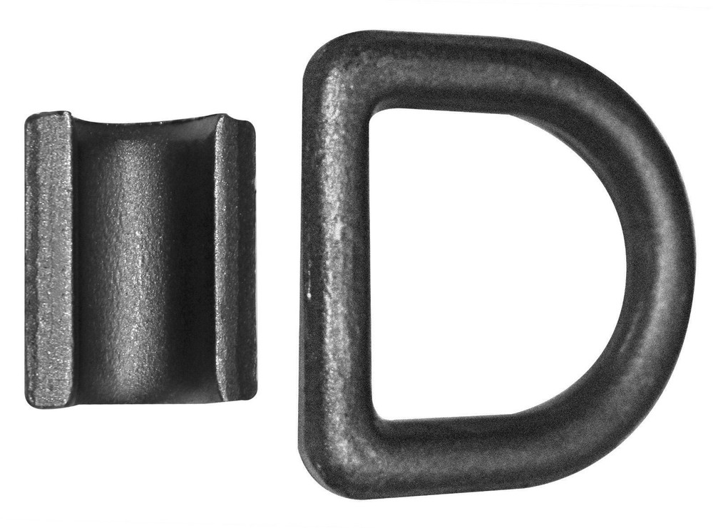 3/4" Weld On Mountain Bracket D Ring for Flatbed Tie Down Trailer Cargo 2 Pack