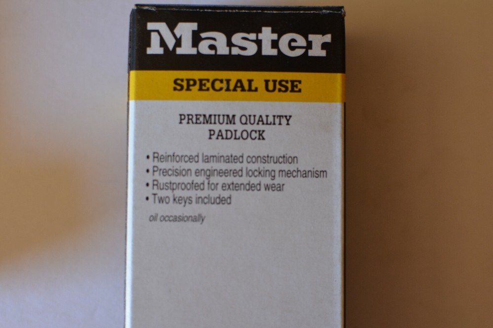 Master Lock 1LN Padlock Long Shackle 5 3/4"