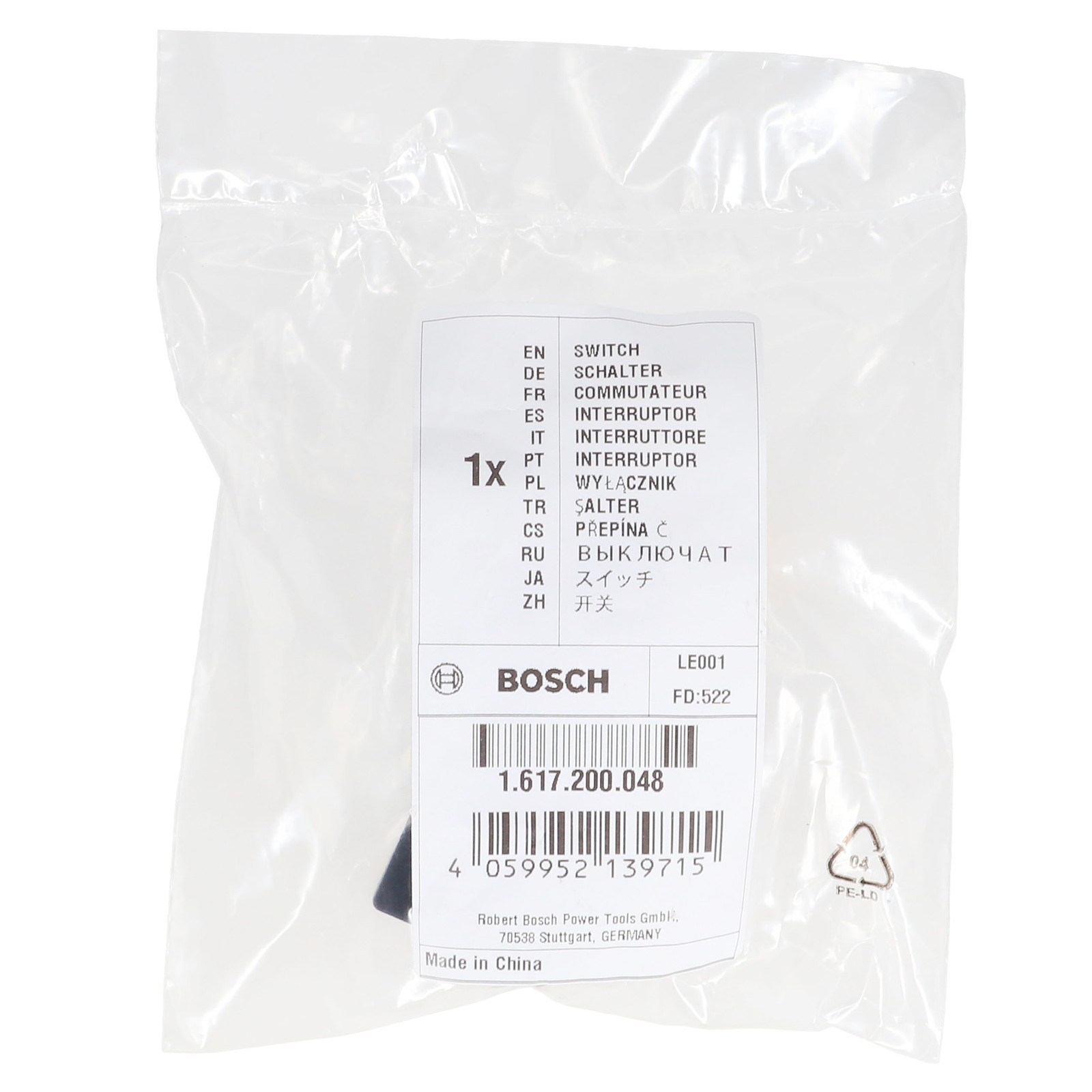 Bosch 1617200048 Switch On/Off for Rotary Hammer 11219EVS 11220EVS 11223EVS