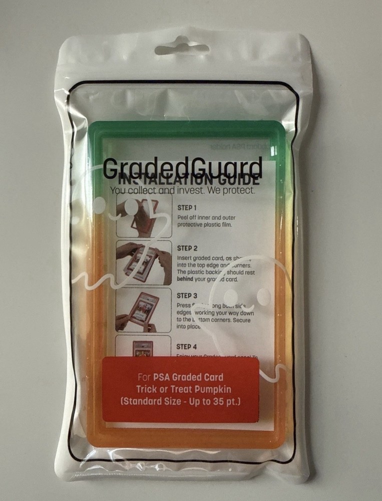 GradedGuard PSA Graded Case Guard Protector Trick Or Treat Pumpkin (no error)