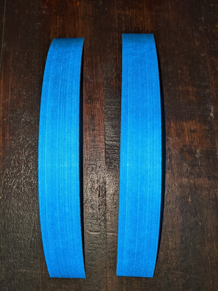 Blue Retro Reflective Tape 2 strips  8" x 1"