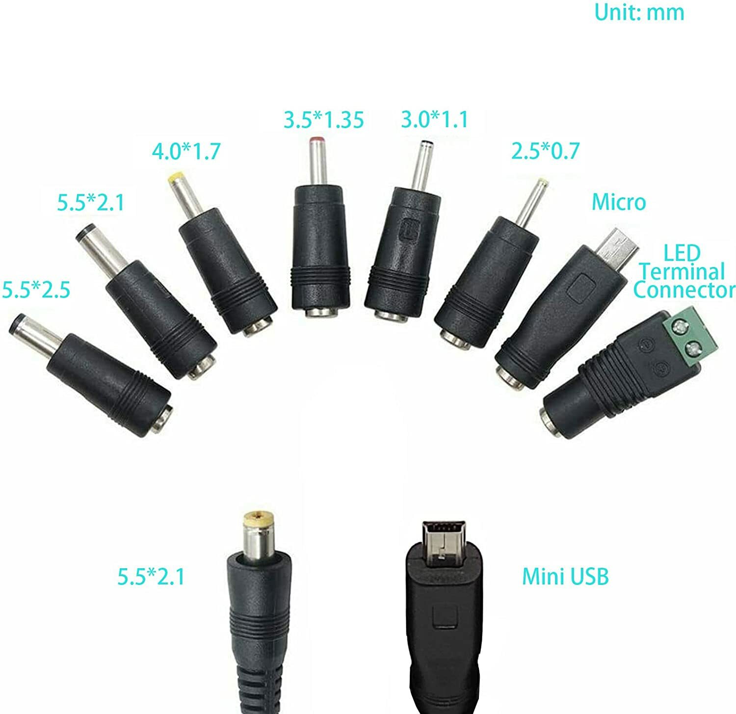 3V-24V 2.5A 60W Adjustable DC Power Supply Adapter Control Volt LED Display New