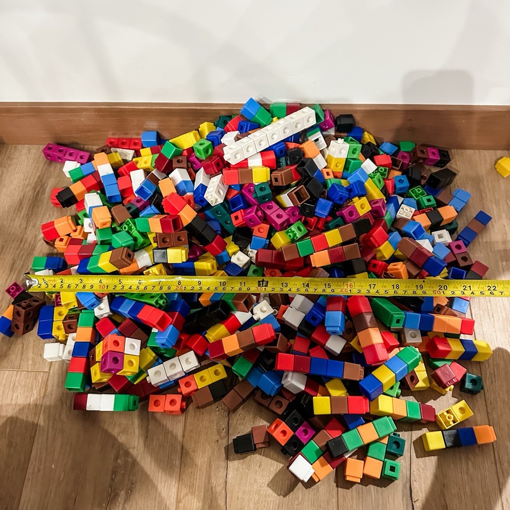 Linking Cubes Math Manipulatives Counting Measuring Addition Patterns 7 Pounds
