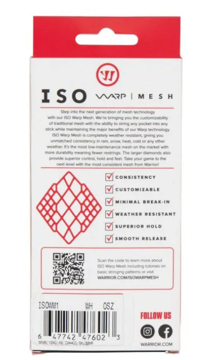 Warrior Iso Warp Mesh- White