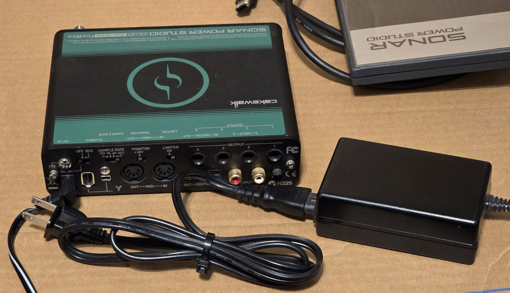 Cakewalk Sonar Power Studio SPS-66 with AC Adapter, Installation Disc, Firewire