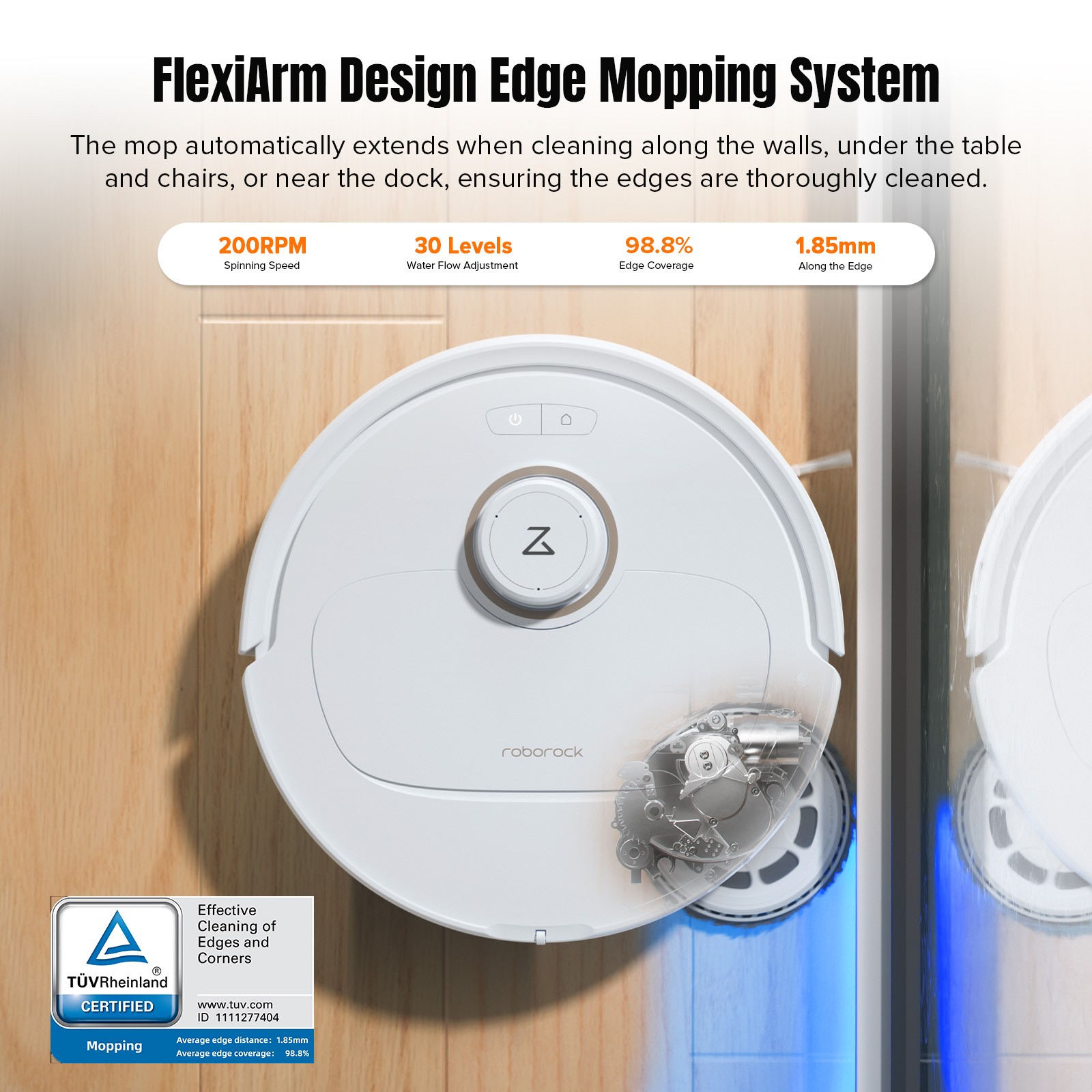 roborock Qrevo MaxV Vacuum Cleaner,Self-Washing & Drying - Certified Refurbished