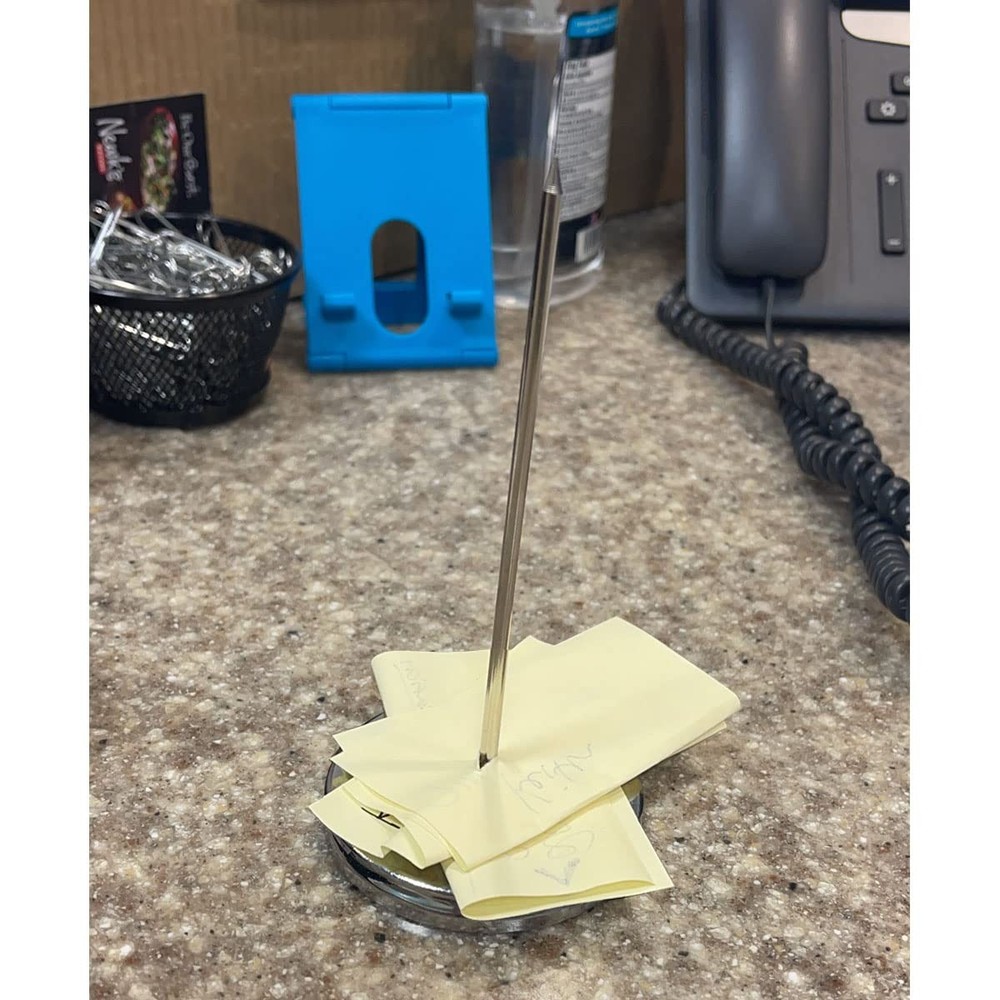 2 Pcs Desk Receipt Holder Bill Fork Ticket Spike Restaurant Check Spindle