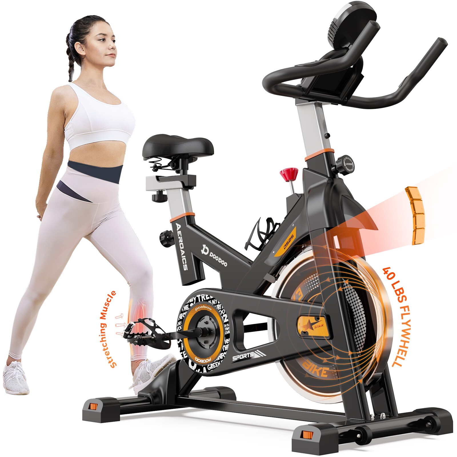 Indoor Exercise Bike Stationary Bike Bicycle Cardio Workout Bike Cycling Bike