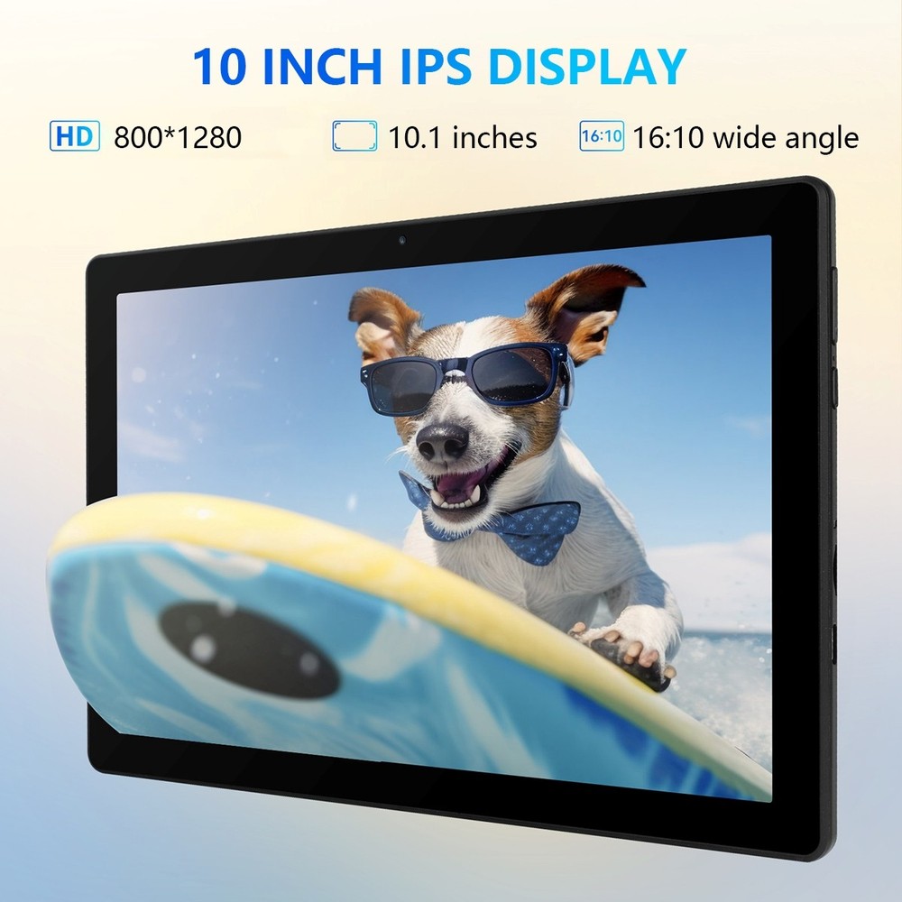 10 inch Octa-Core Android 14 Tablet 8+64GB ROM,Dual Camera Bluetooth WIFI