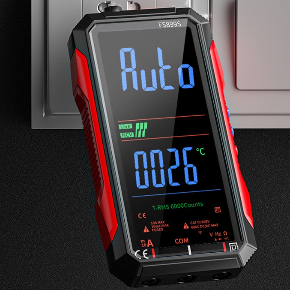 USB C Rechargeable Digital Multimeter for Electrical Testing with Large Display