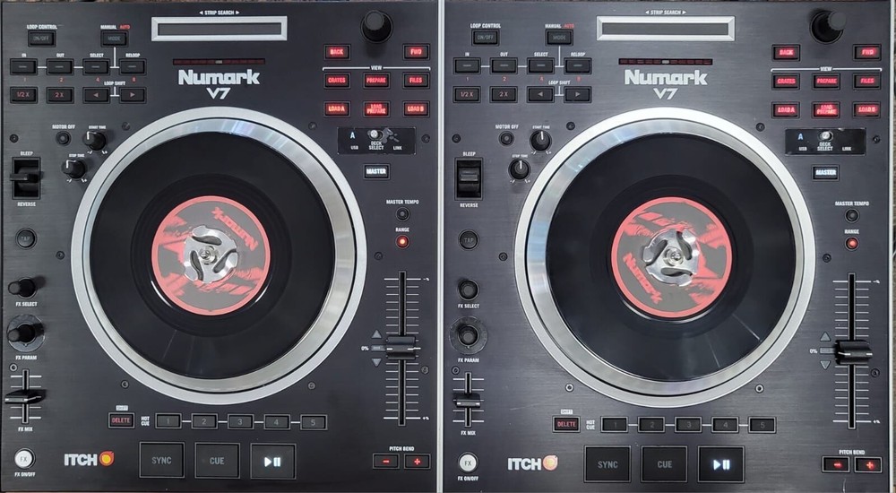 Numark V7 Motorized Turntable Software Controller Pair