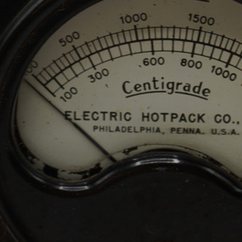 Electric Hotpack Panel Temperature Gauge Meter Fahrenheit Centigrade