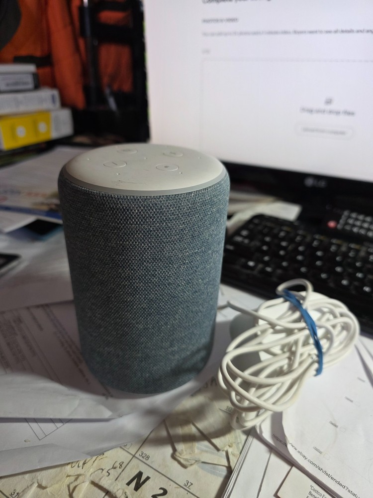 Amazon R9P2A5 Echo 3rd Gen Smart Speaker w/ Alexa & Bluetooth Blue
