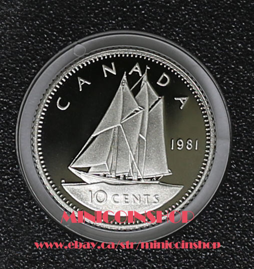Canada 1981 Proof 10 Cents Coin BU