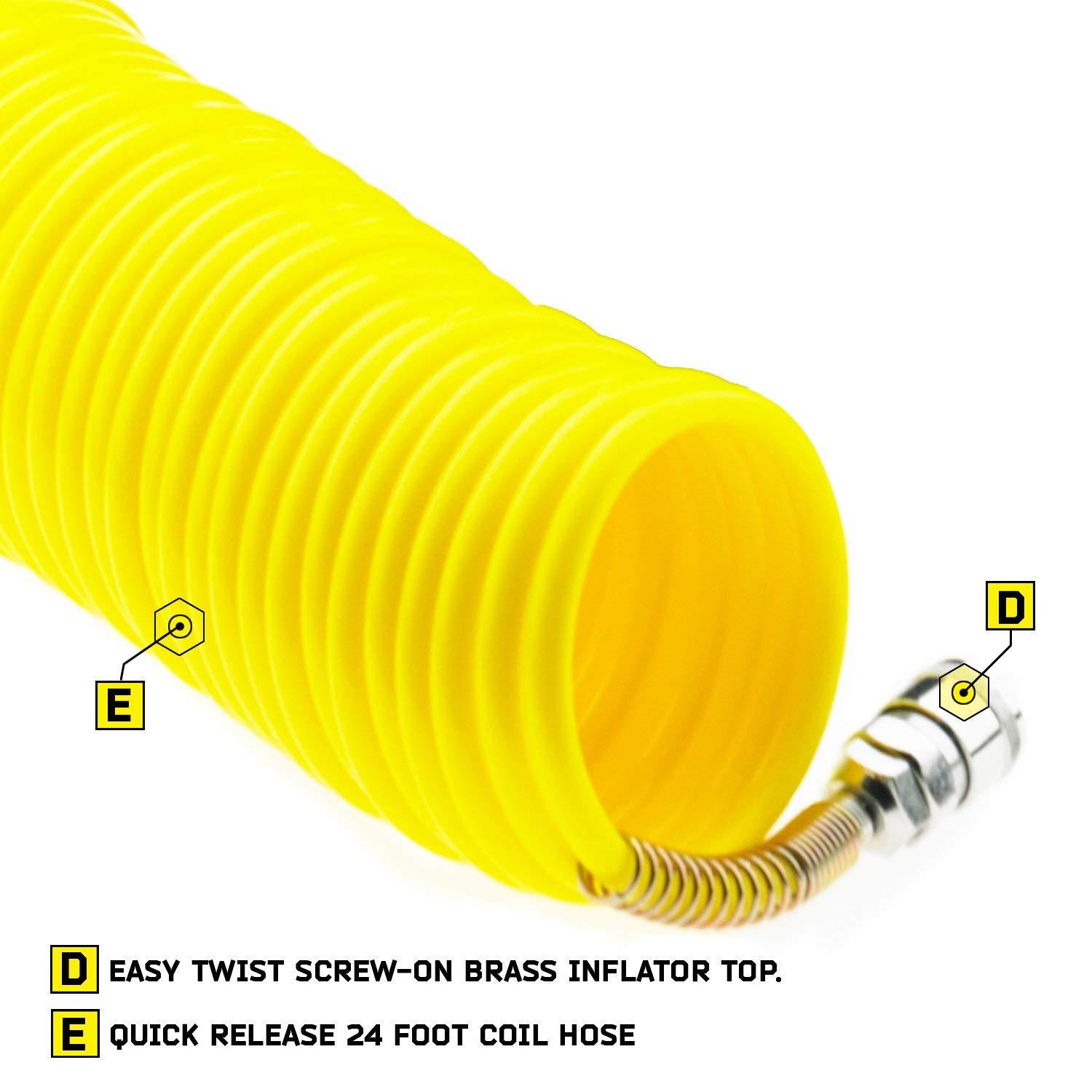 Smittybilt 2781 Air Compressor Portable Kit 12 volt w/ Bag / 5.65 CFM / 24' hose