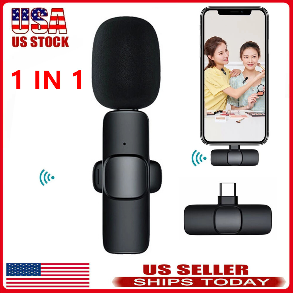 Clip-On Wireless Mic - Ideal for Live Streams/Teaching, Stable Connection