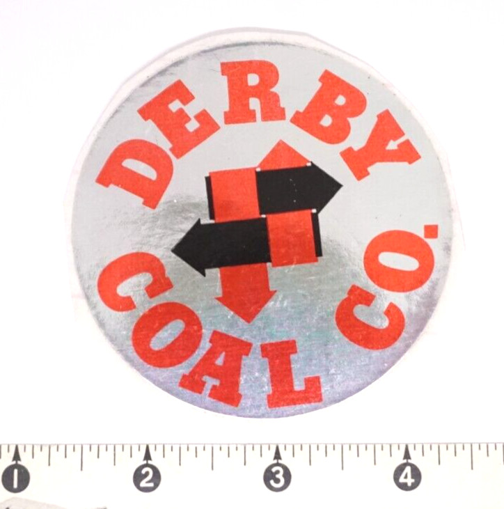 Coal Mining Sticker Derby Coal Co Metallic