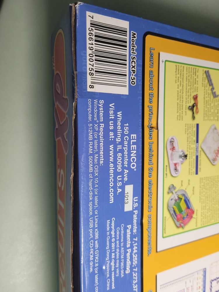 2x Sets Snap Circuits XP 2011 Microcomputer Kit SCXP-50 Elenco New + SC-100 Used