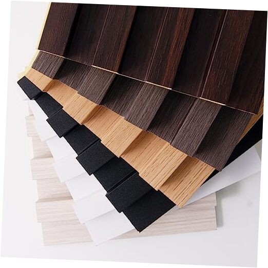 Slat Wall Panel for Modern Decor, WPC Acoustic Diffuser 6*6 6 Samples Pack