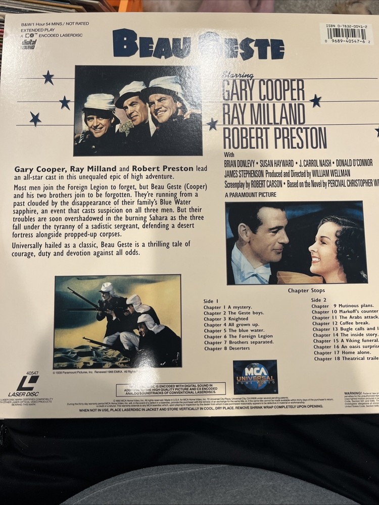 Beau Geste (Laserdisc)