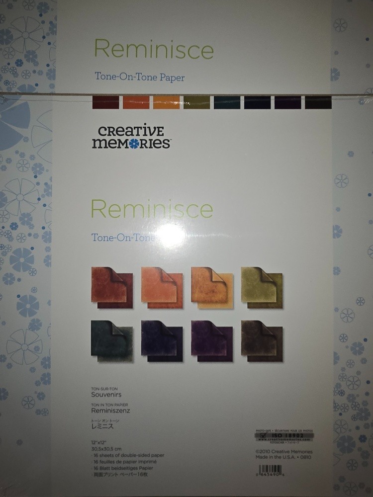 Creative Memories Paper Packs, Tone-On-Tone Paper, Designer Print Paper-Various