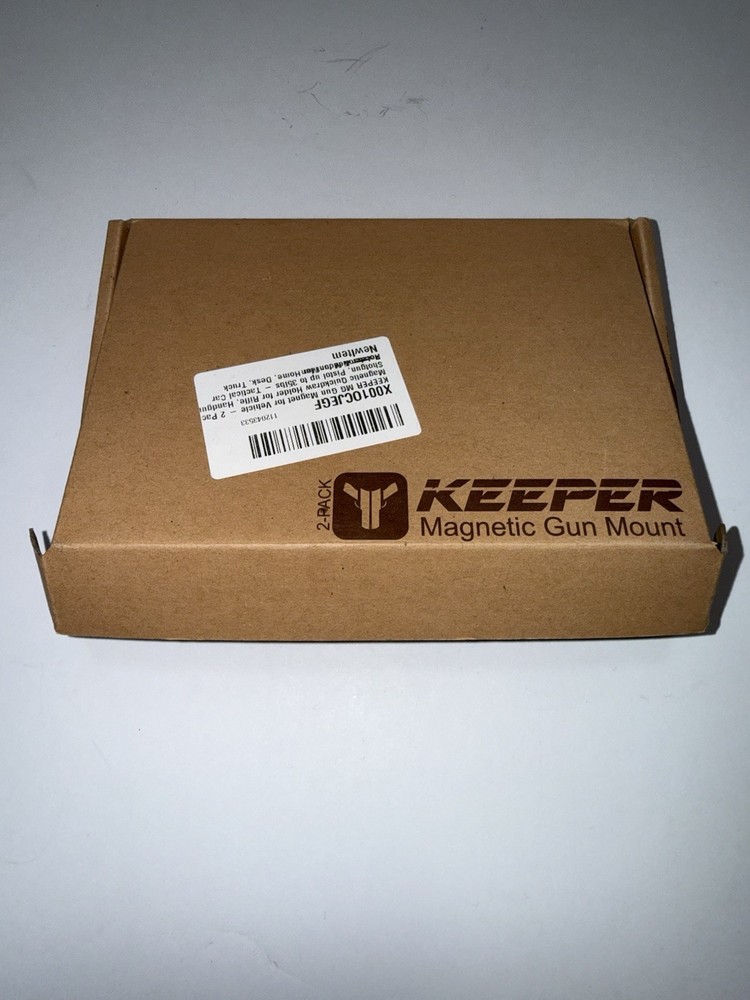 Keeper Magnetic Gun Mount 2 Pack, 35 Lb Rated