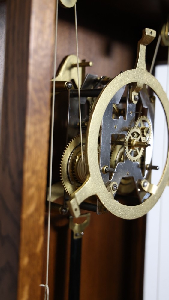 Antique Ansonia Capitol Weights Driven Regulator Wall Clock